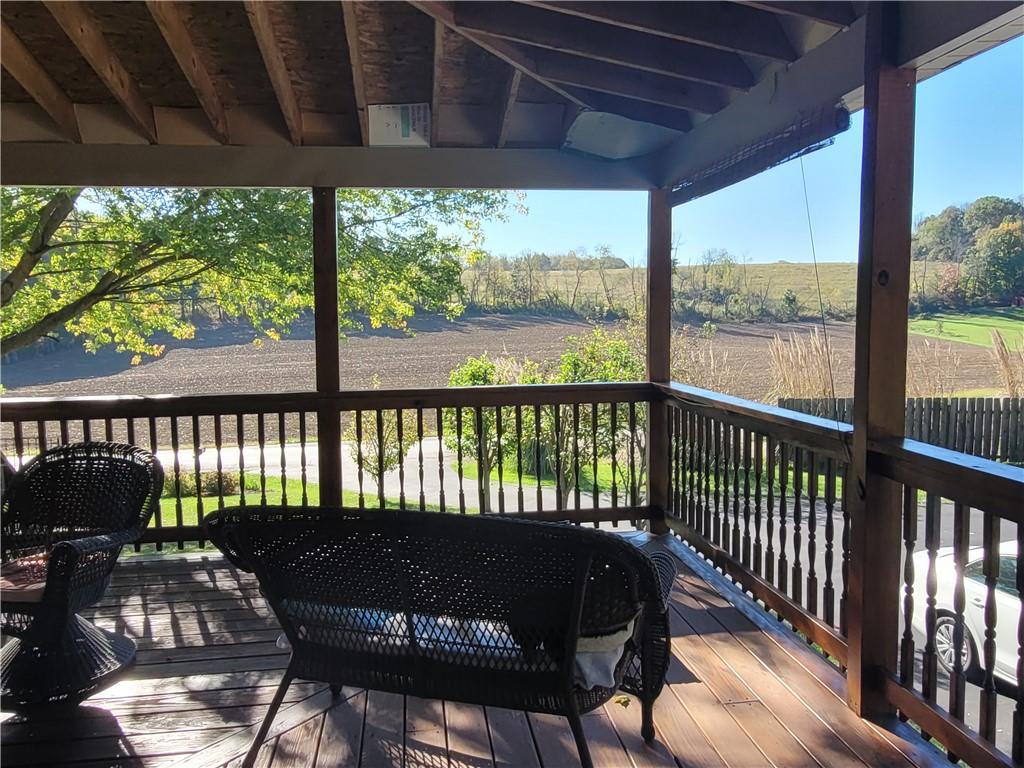 117 Thompson Road Sarver, PA 16055 - Photo 12 of 25 a balcony with wooden floor