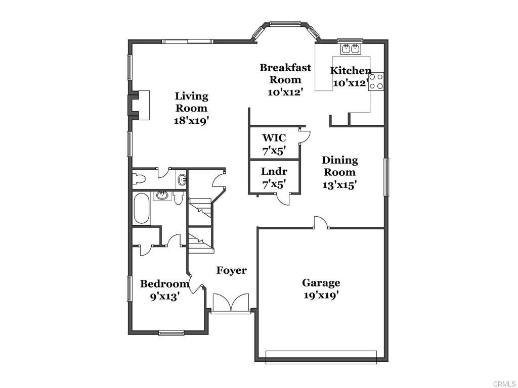 127 West 219th Place Carson, CA 90745 - Photo 68 of 69 1st level floorplan