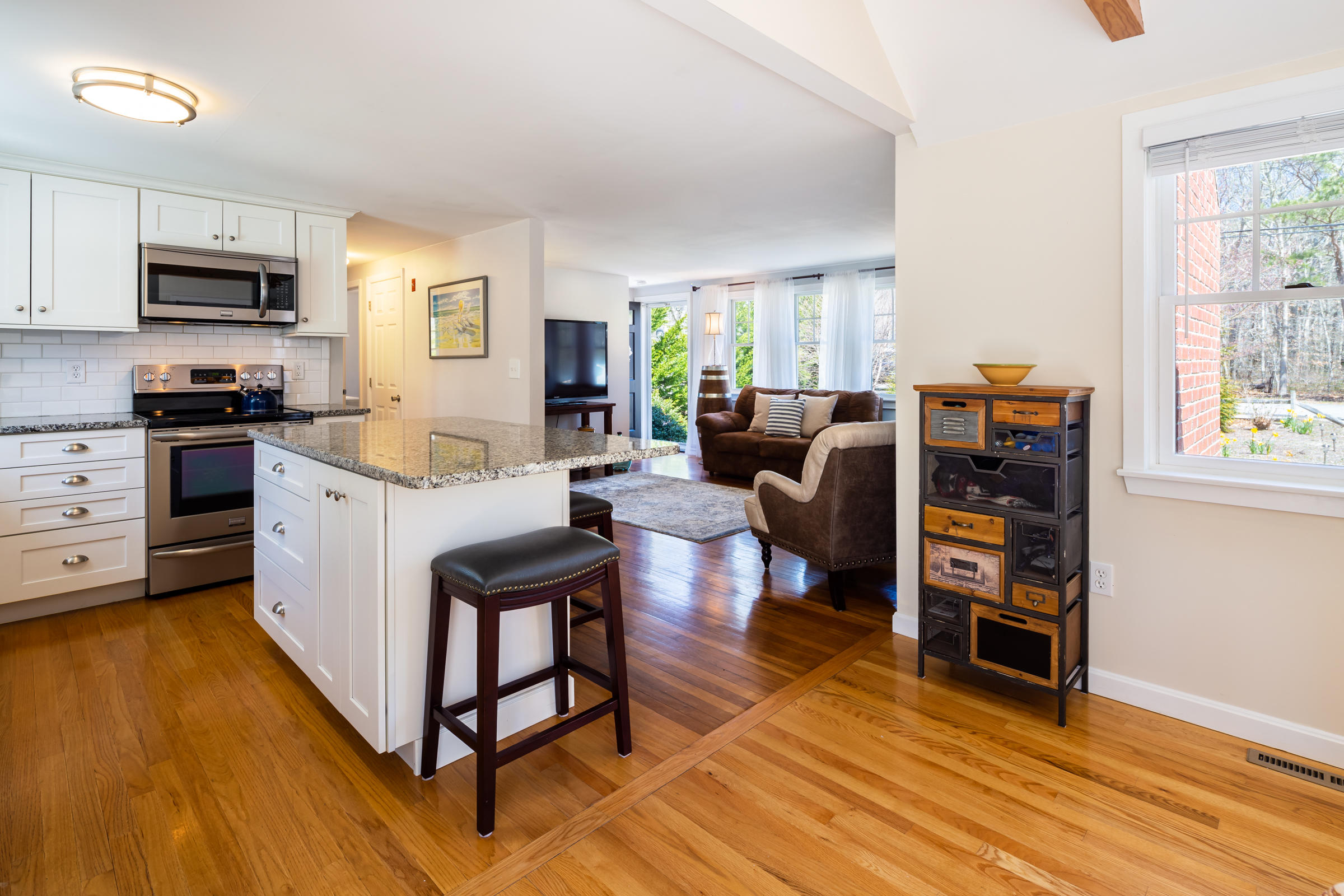 132 Pine Bluff Road Brewster, MA 02631 - Photo 8 of 31 Kitchen to Living Room