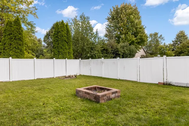 a backyard of a house