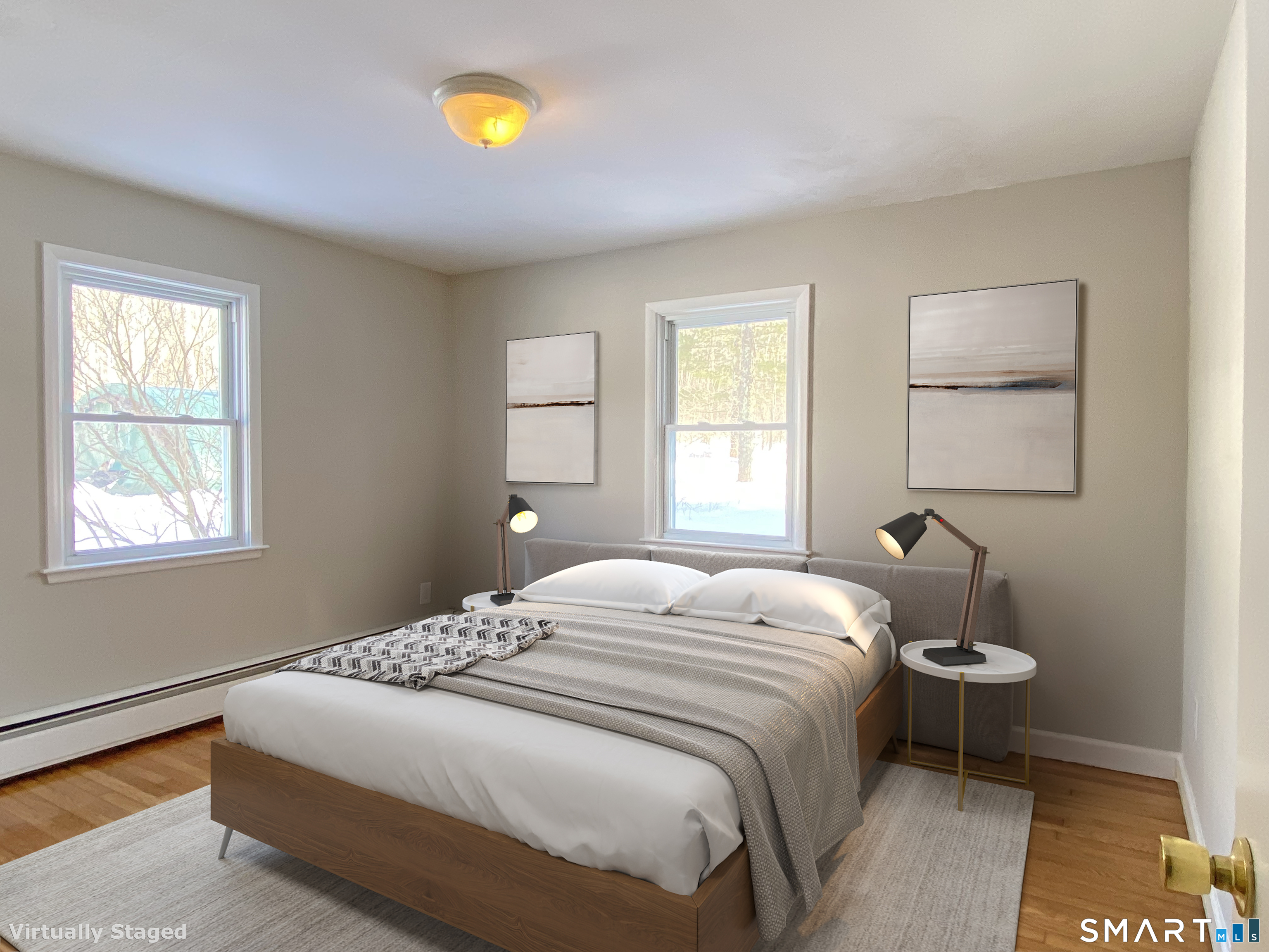 374 Torrington Road Litchfield, CT 06759 - Photo 15 of 28 a bedroom with a bed and a window