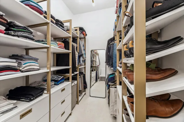 a view of walk in closet