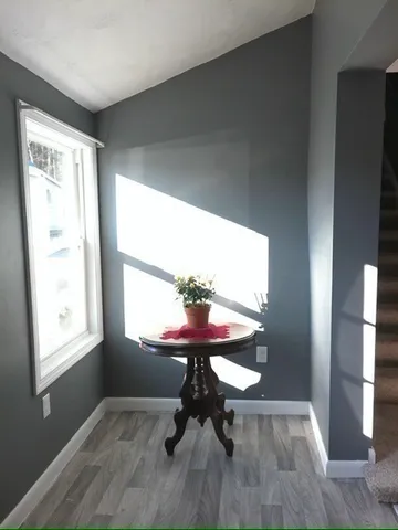 a view of workspace with a window