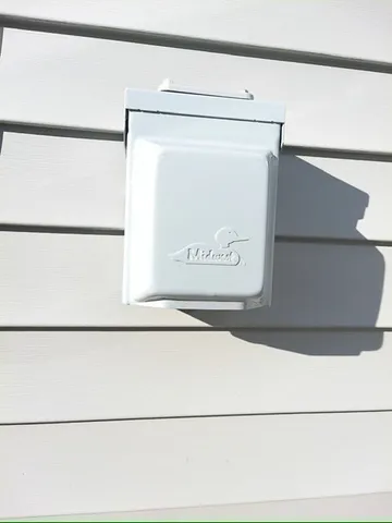 a close up of a closet