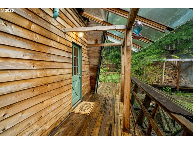 a view of outdoor space with wooden floor and outdoor space