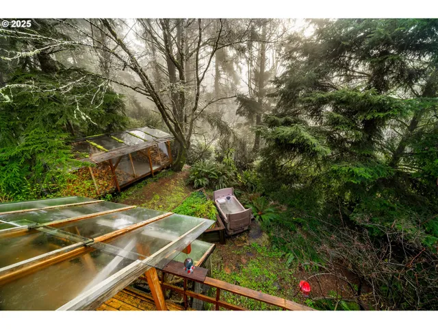 a view of an outdoor space and tennis court