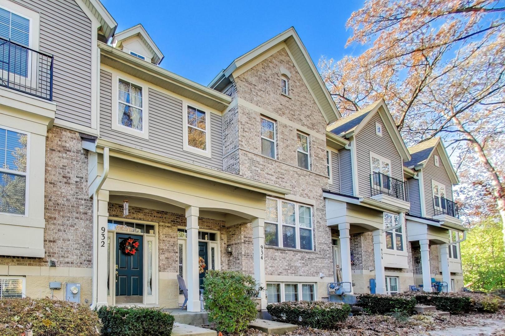 a front view of a multi story building