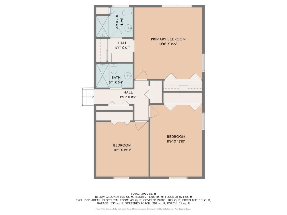 1345 Stone Mill Road Hurt, VA 24563 - Photo 81 of 83 Upstairs Floor Plan