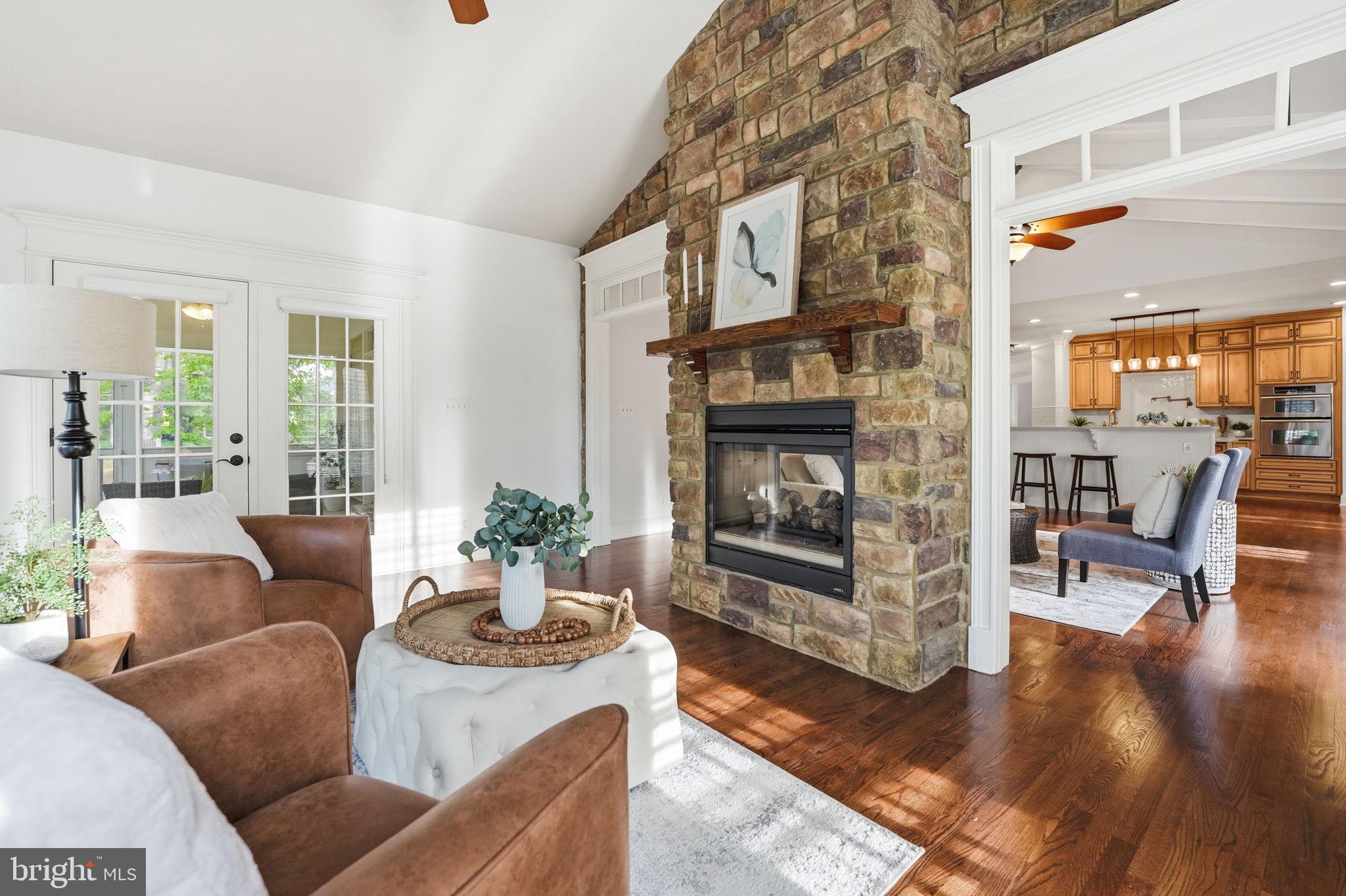 10916 Chatham Ridge Way Spotsylvania, VA 22551 - Photo 9 of 92 Cozy living space with stone fireplace.