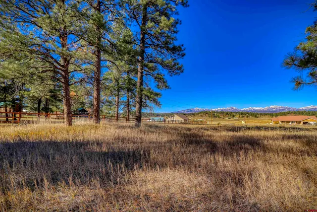 a view of an outdoor space and mountain view