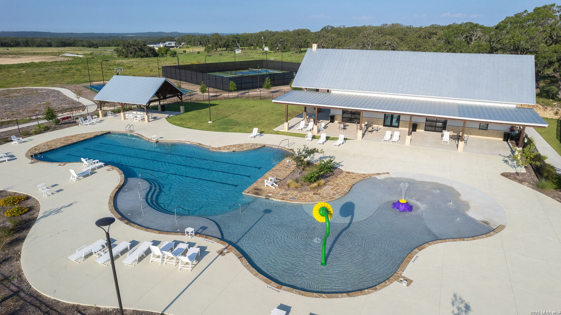 34780 Ansley Rdg Trail Bulverde, TX 78163 - Photo 13 of 14 an aerial view of a house with a swimming pool