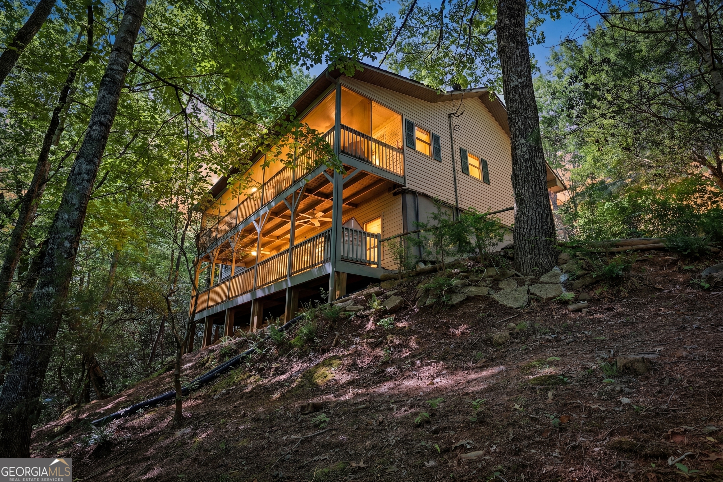584 Battle Branch Vista Road Franklin, NC 28734 - Photo 1 of 46 a view of a house with a yard