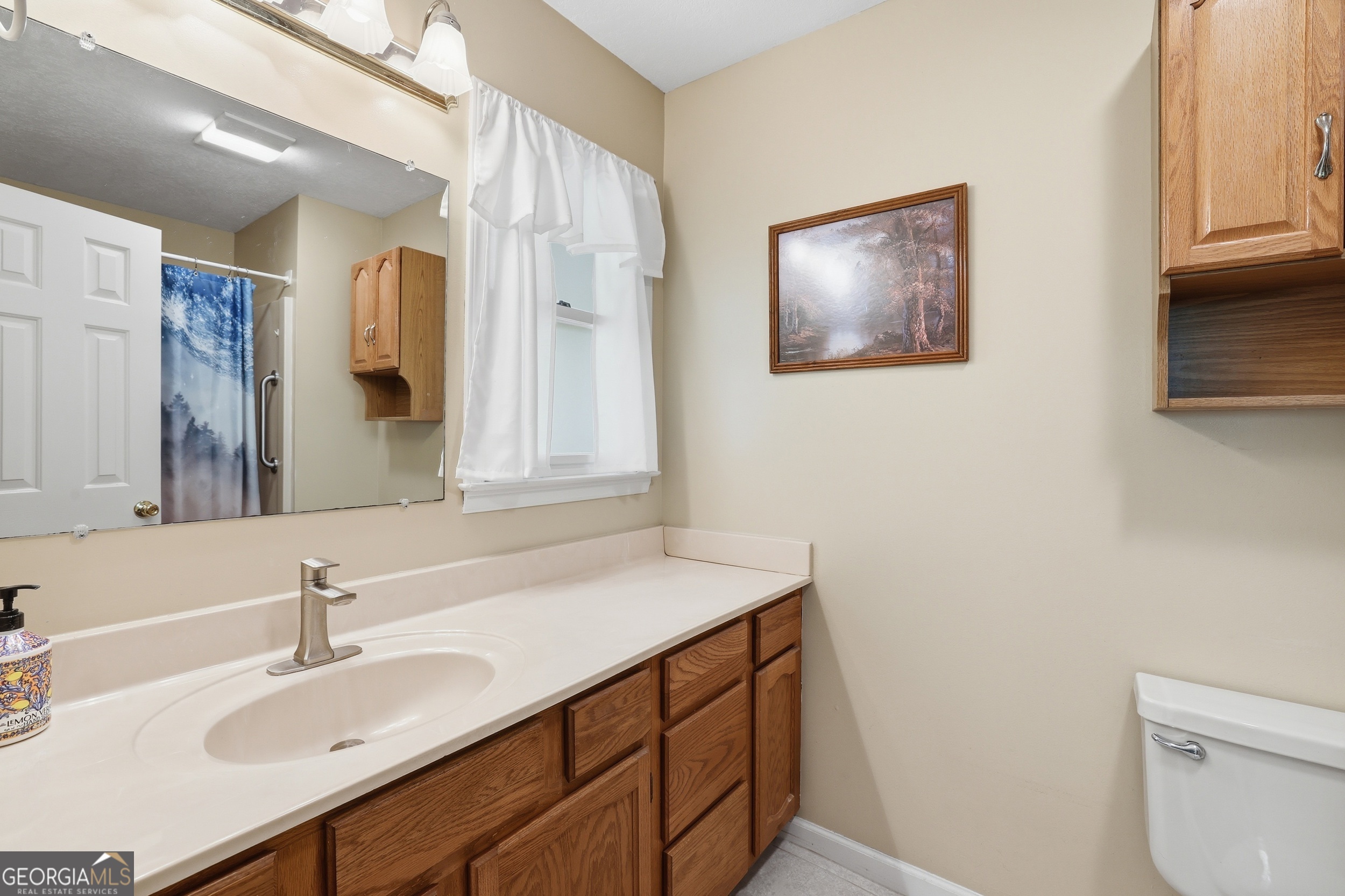 584 Battle Branch Vista Road Franklin, NC 28734 - Photo 18 of 46 a bathroom with a sink and a mirror