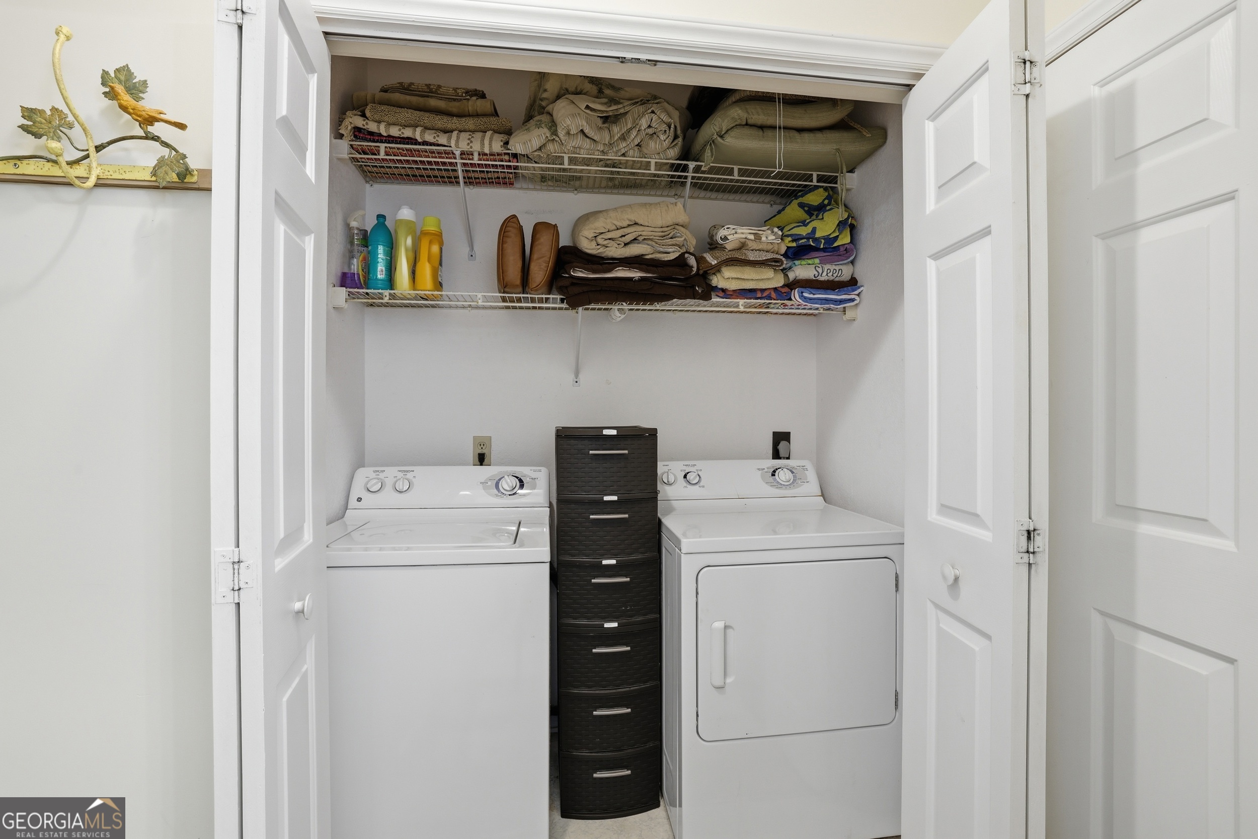 584 Battle Branch Vista Road Franklin, NC 28734 - Photo 32 of 46 a utility room with dryer and washer