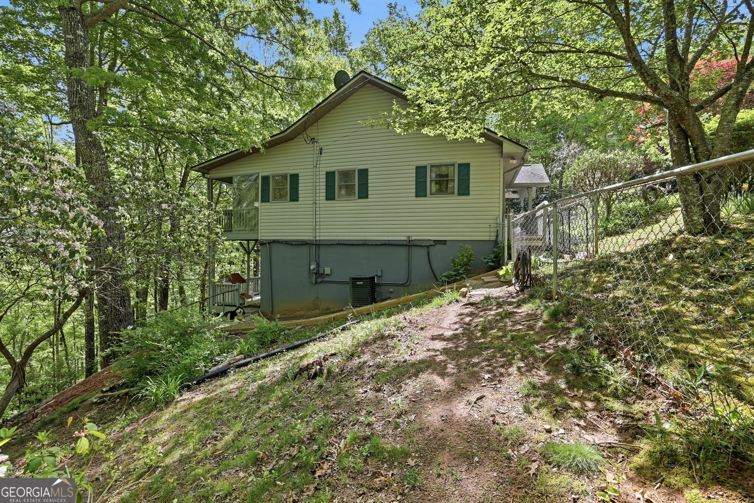 584 Battle Branch Vista Road Franklin, NC 28734 - Photo 38 of 46 a house view with a backyard space