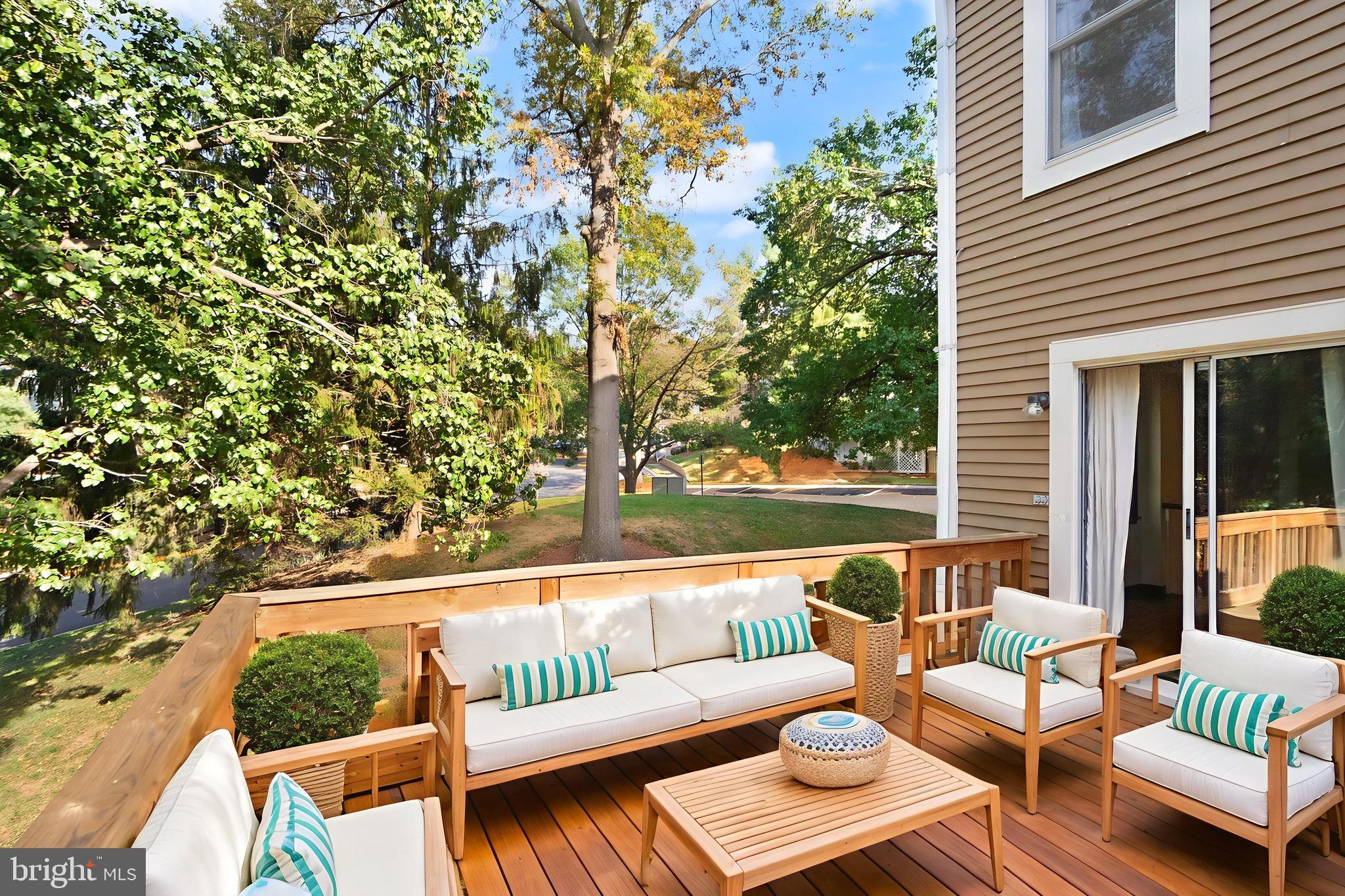 1700 Quietree Drive Reston, VA 20194 - Photo 22 of 76 End Unit Deck Virtually Staged