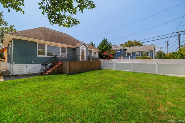 a house view with a garden space