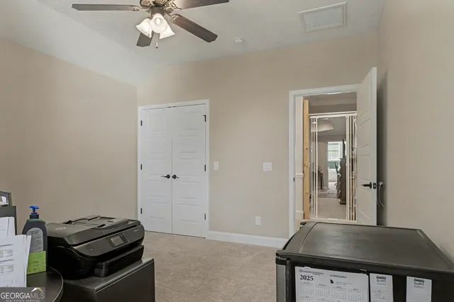 a view of workspace with a window