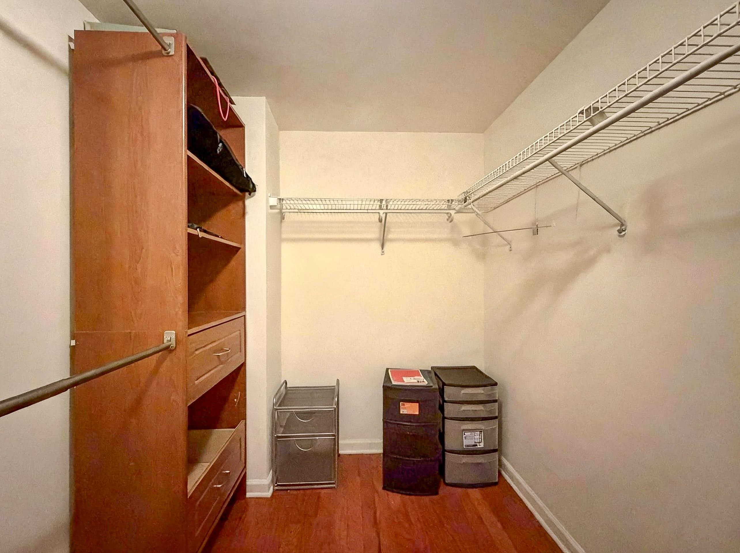 700 Grove Street, Unit 4F Jersey City, NJ 07310 - Photo 20 of 30 a view of a balcony with wooden floor