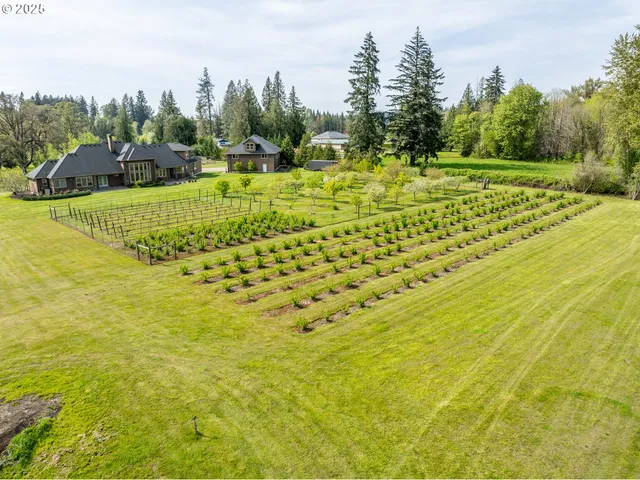a view of a lake with houses