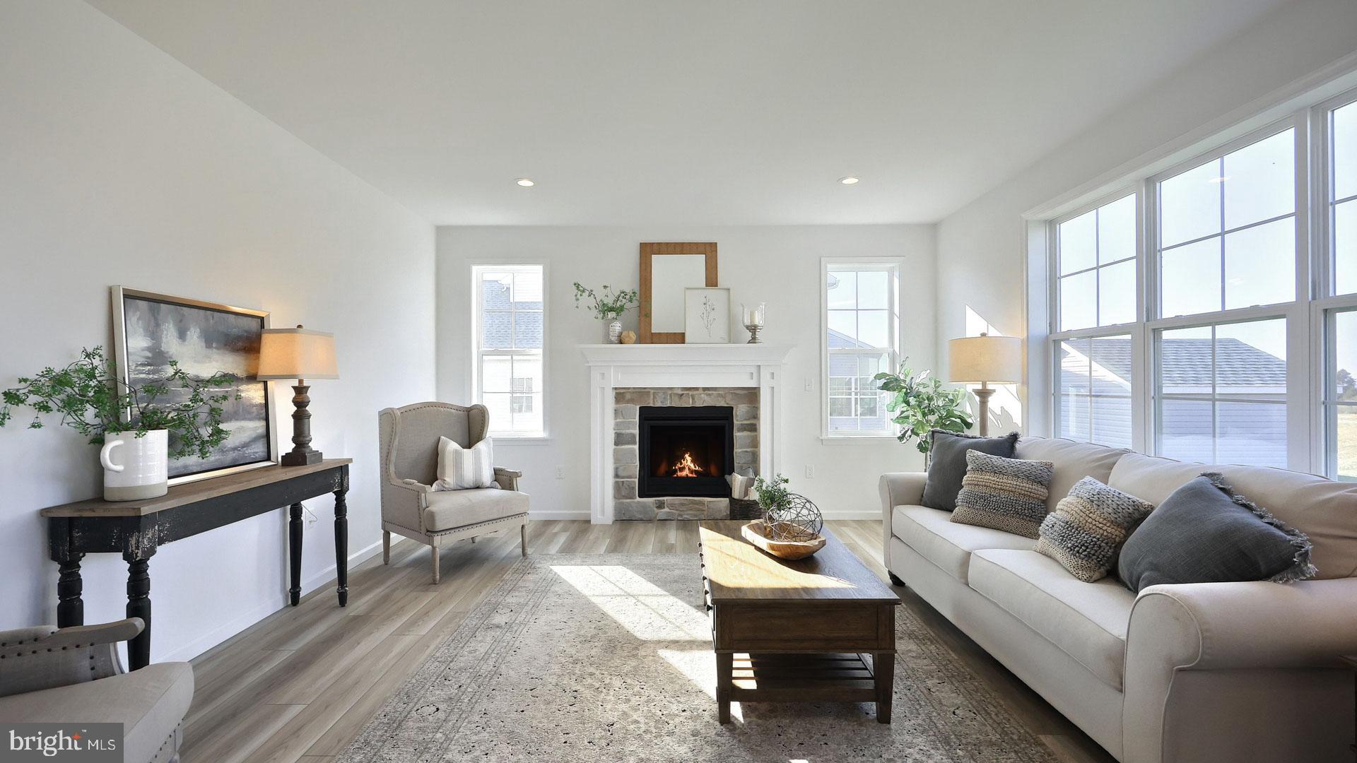 157 Copper Ridge Drive Newmanstown, PA 17073 - Photo 15 of 33 a living room with furniture and a fireplace