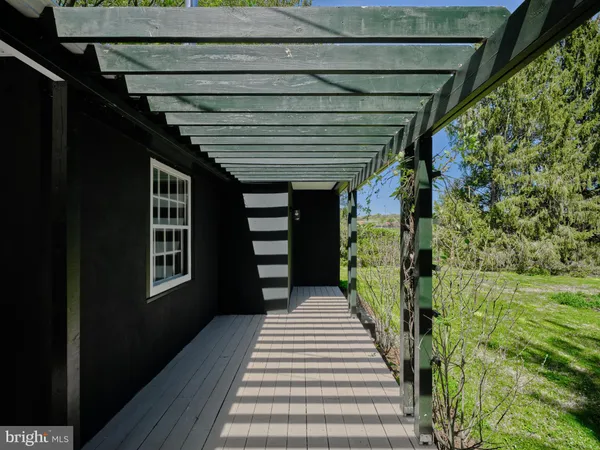 a view of a porch