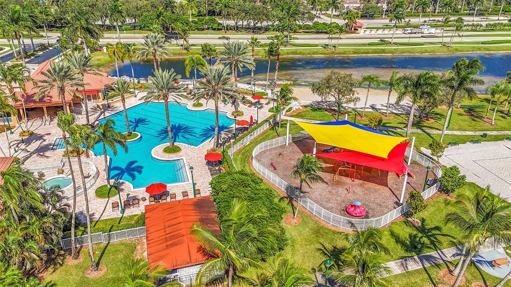 2634 Southwest 188th Avenue, Unit 2634 Miramar, FL 33029 - Photo 32 of 48 an aerial view of a houses with yard swimming pool and outdoor seating