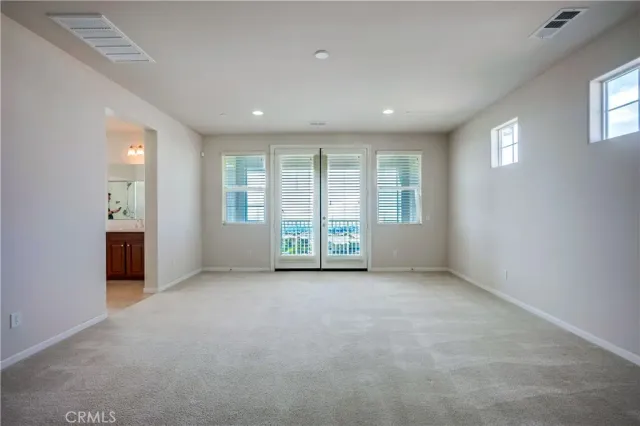a view of a porch of a house