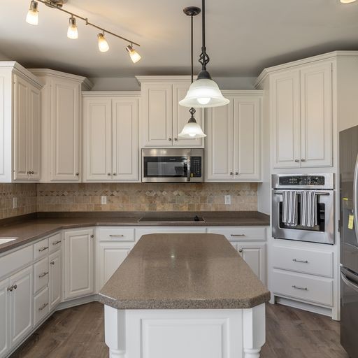296 Rock Bridge Road Gallatin, TN 37066 - Photo 8 of 45 a kitchen with granite countertop white cabinets and white appliances