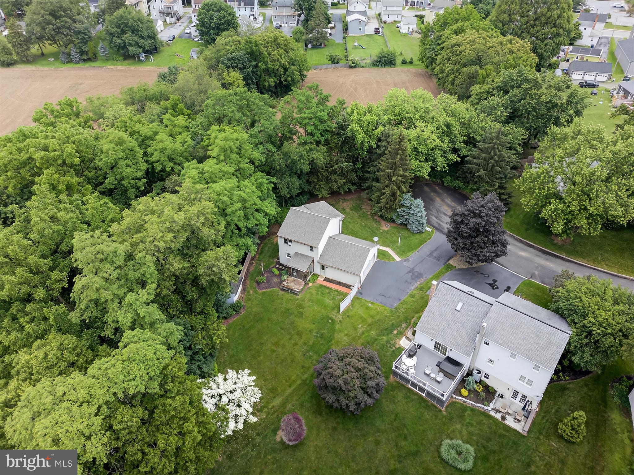 203 Pleasant Hill Drive Lititz, PA 17543 - Photo 36 of 46 an aerial view of a house with a garden