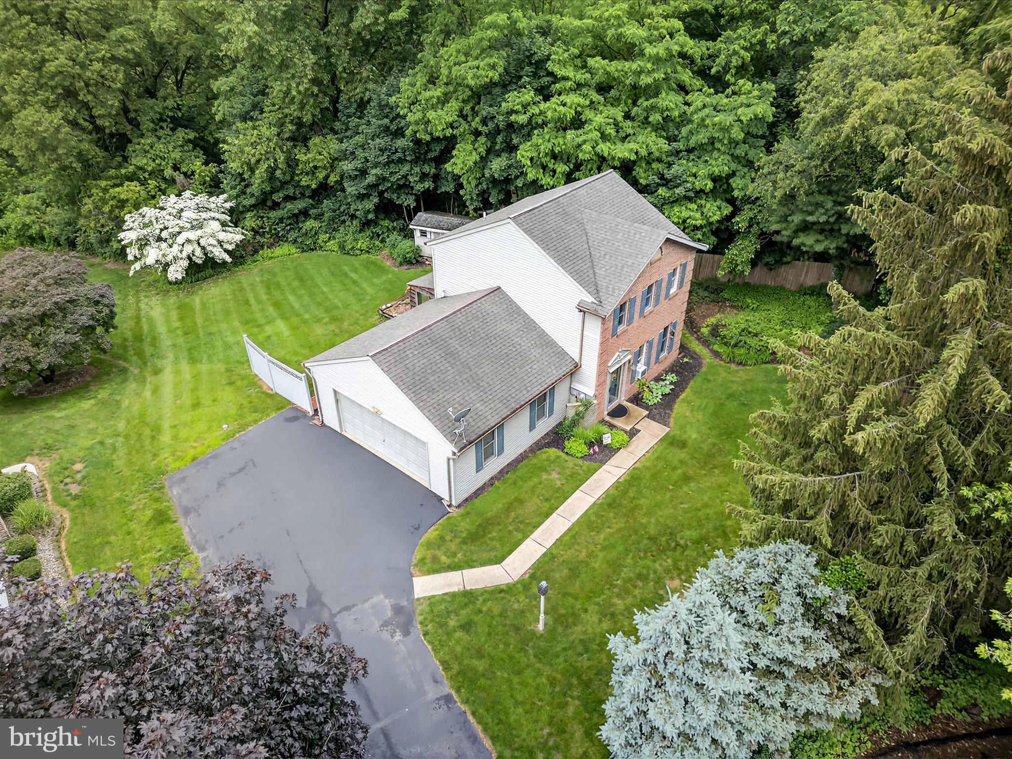 203 Pleasant Hill Drive Lititz, PA 17543 - Photo 7 of 46 an aerial view of a house with a yard