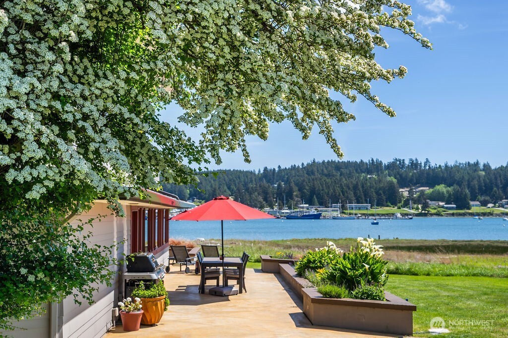 2000 Bayshore Road Lopez Island, WA 98261 - Photo 17 of 40 an outdoor space with patio and trees
