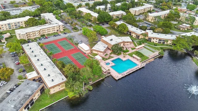 an aerial view of a city