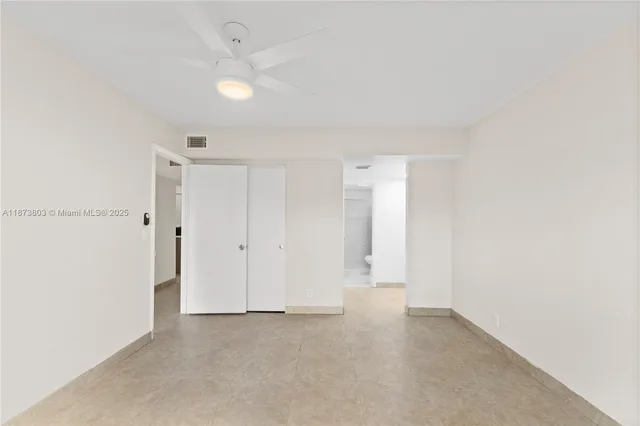 a view of an empty room