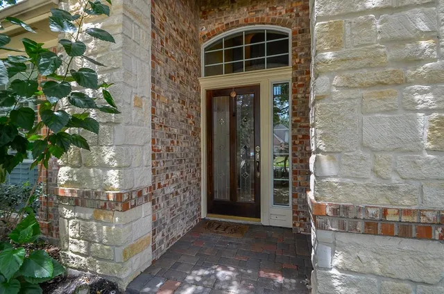 a view of front door of house