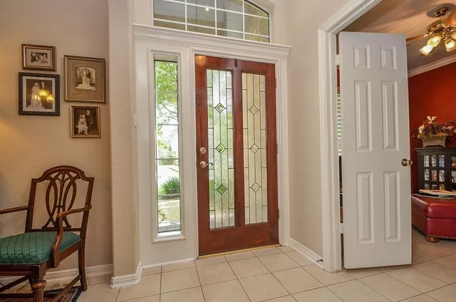 a view of a hallway with a elevator