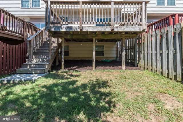 a view of outdoor space and deck