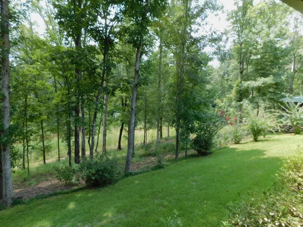 a view of an outdoor space with a lake view