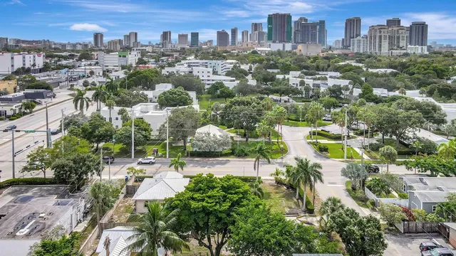 an aerial view of city