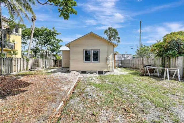 a house view with a garden space