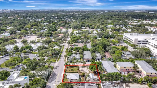 an aerial view of a city