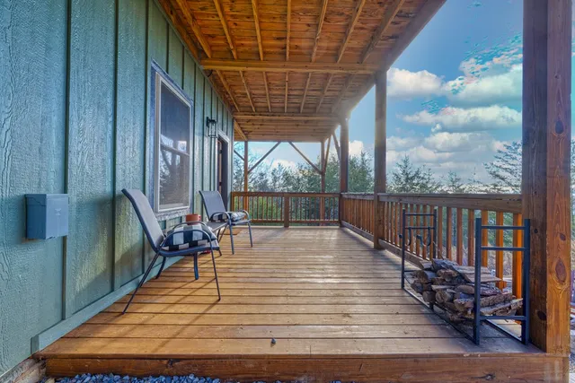 a view of outdoor space with seating space