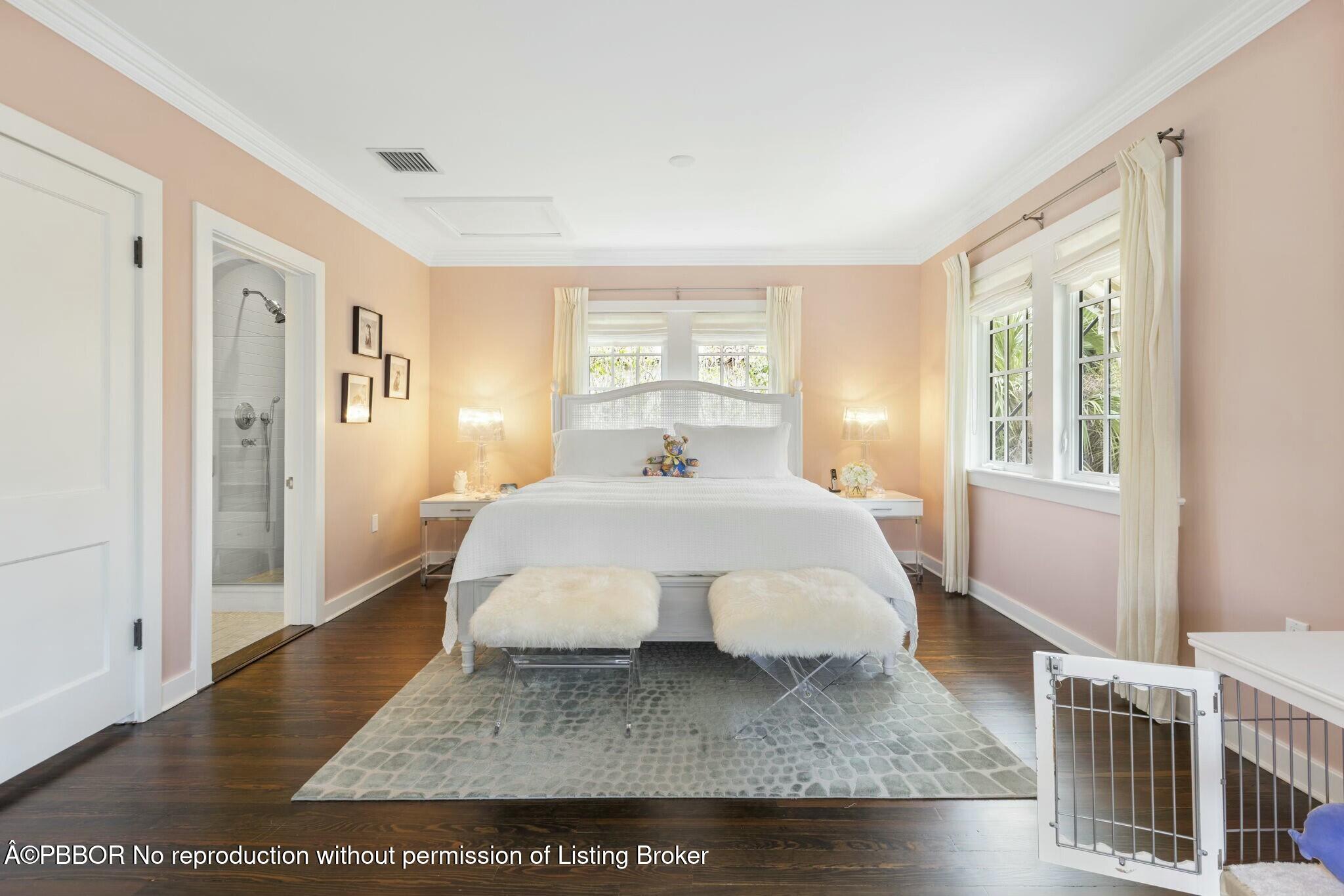 281 Cordova Road West Palm Beach, FL 33401 - Photo 23 of 25 a bedroom with a bed and wooden floor