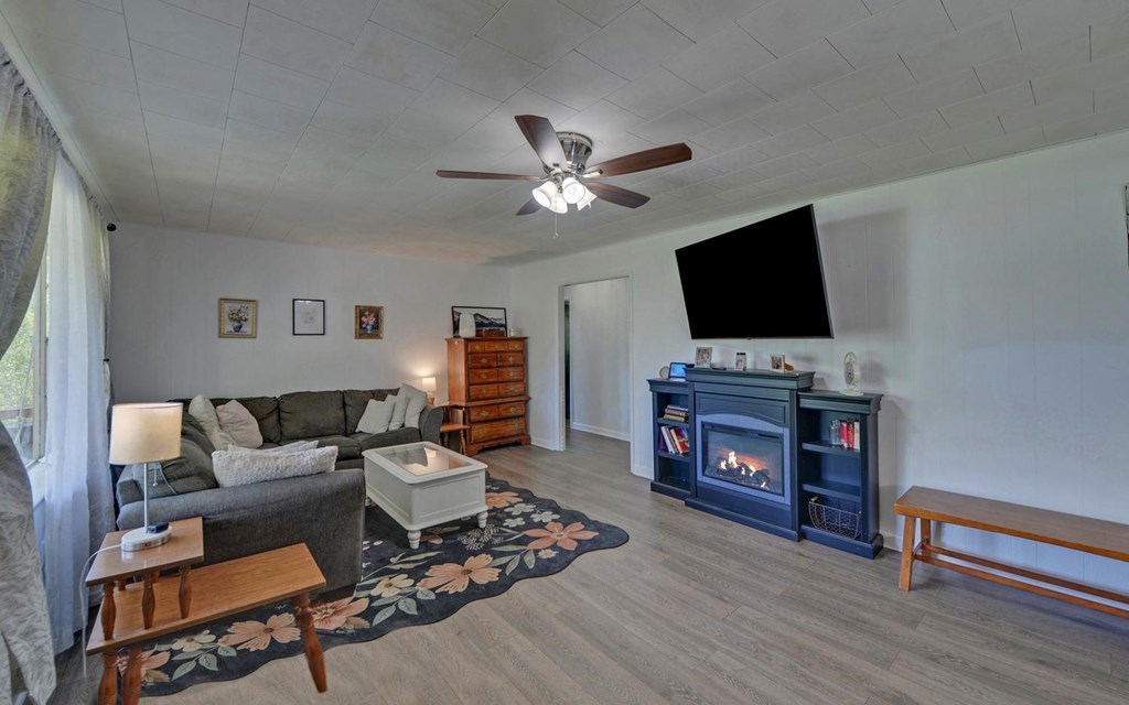 810 Grassy Creek Road Copperhill, TN 37317 - Photo 4 of 33 a living room with furniture and a flat screen tv