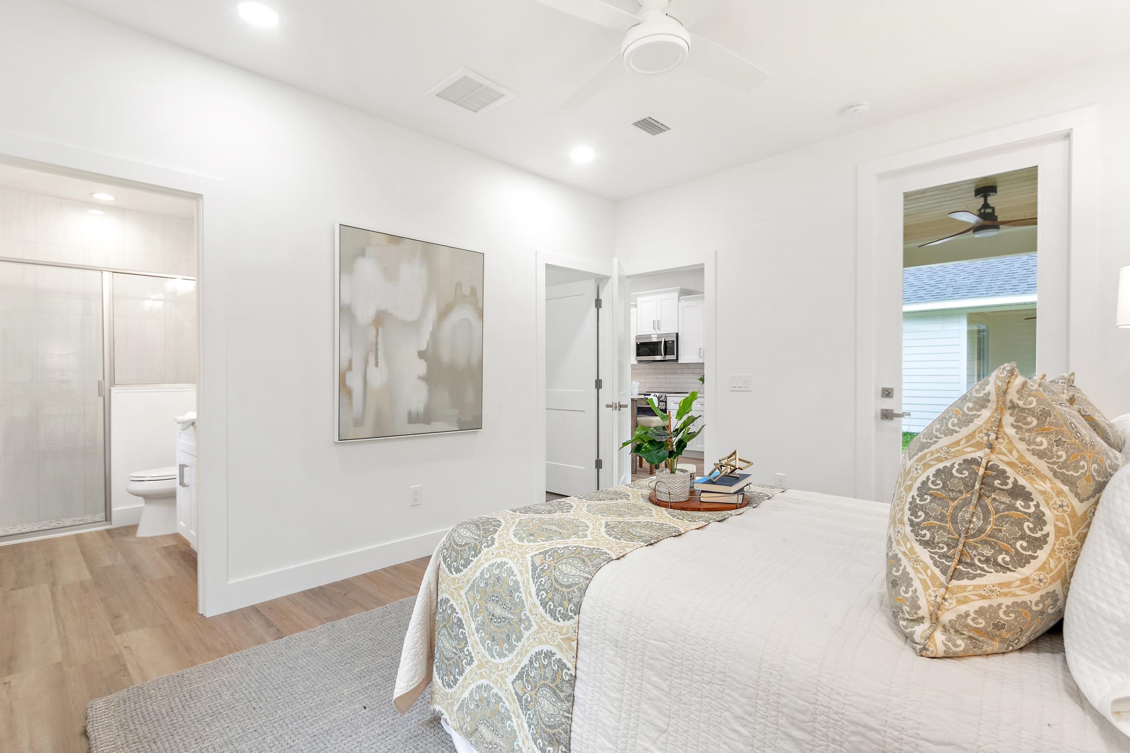 24 River Road St. Augustine, FL 32084 - Photo 15 of 26 a bedroom with a bed and a couch