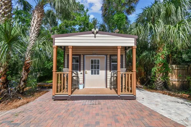 a room with furniture