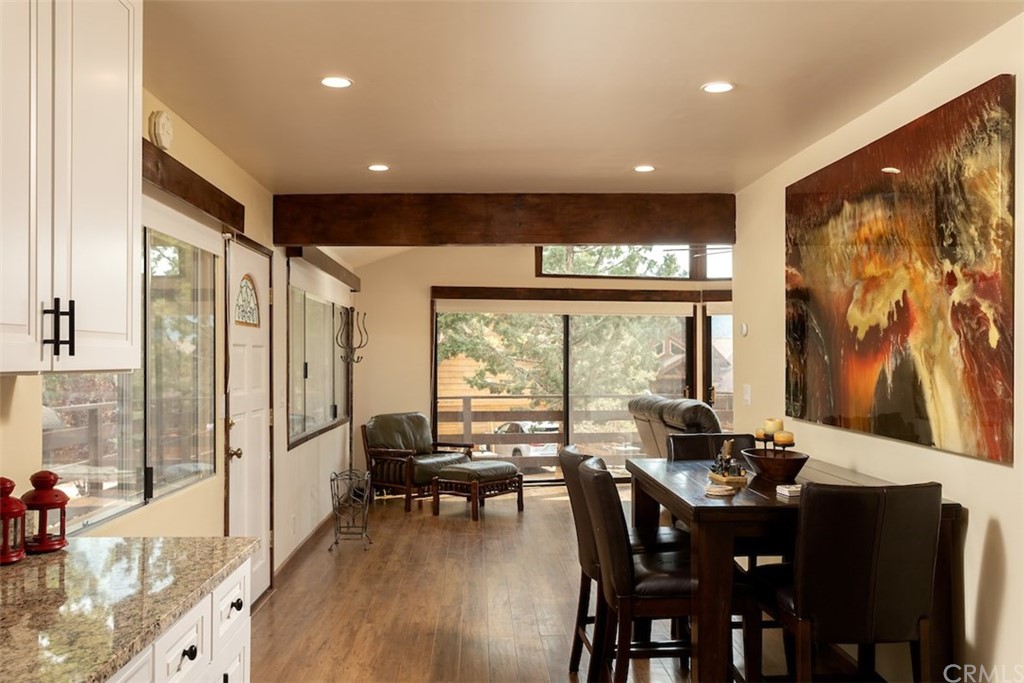 1270 Sheephorn Road Big Bear Lake, CA 92315 - Photo 11 of 25 a view of a dining room with furniture window and outside view