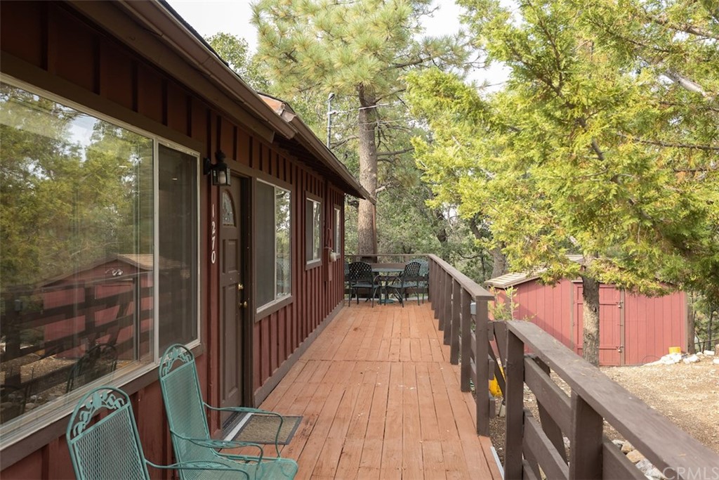 1270 Sheephorn Road Big Bear Lake, CA 92315 - Photo 20 of 25 a balcony with wooden floor