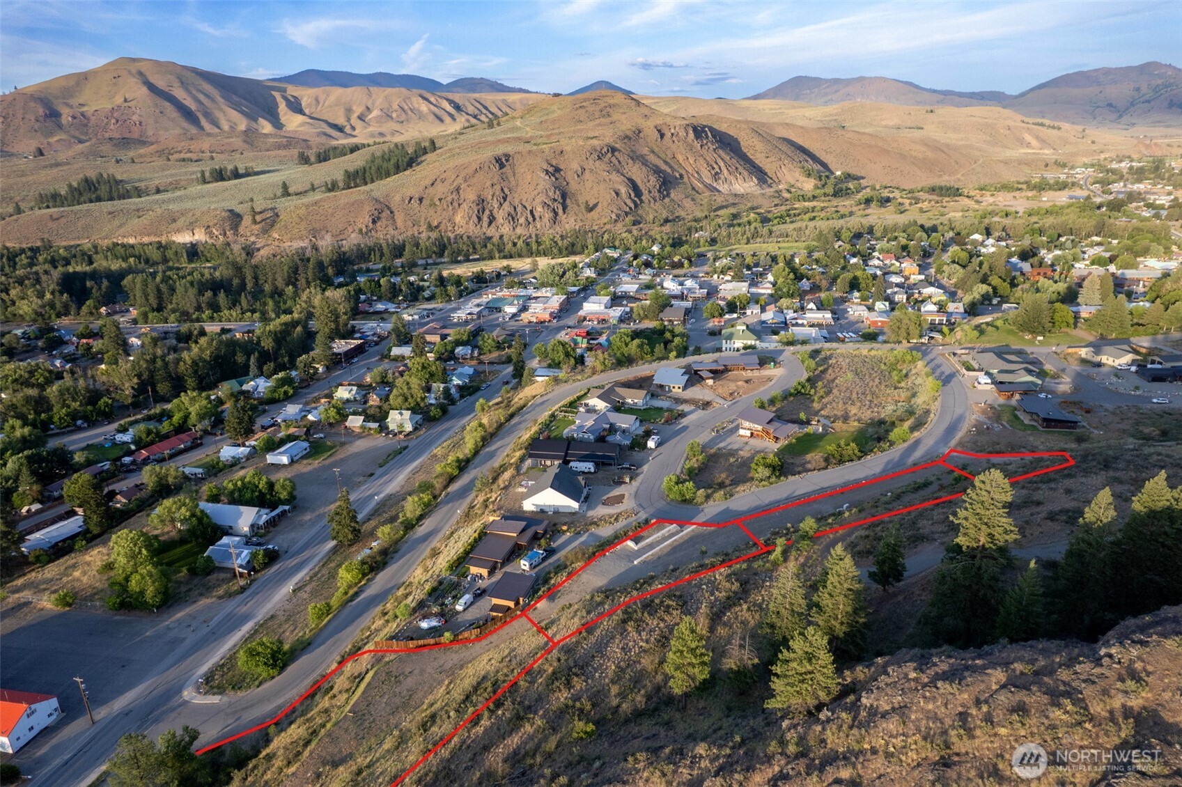 0 Isabella Lane Twisp, WA 98856 - Photo 7 of 36 a view of a city with mountains in the background