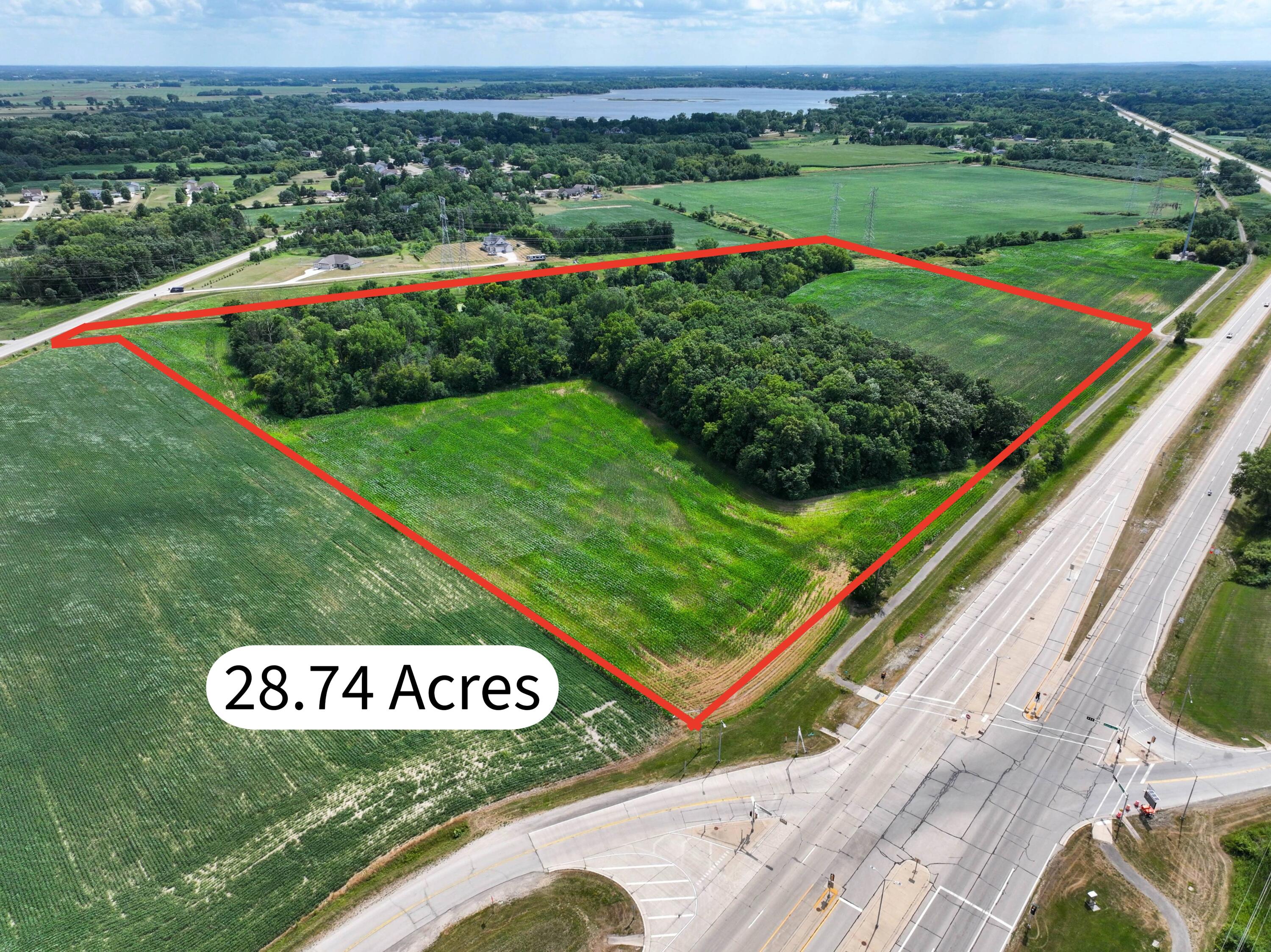 Lt2 Loomis Road, Unit LT3 Muskego, WI 53150 - Photo 1 of 5 Over 1,200 ft of frontage along State Hwy 36 and +/- 28.74 acres
